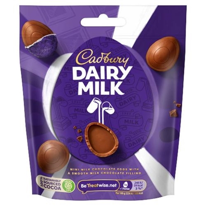 Picture of CADBURY DAIRY MILK MINI EGGS 77GR